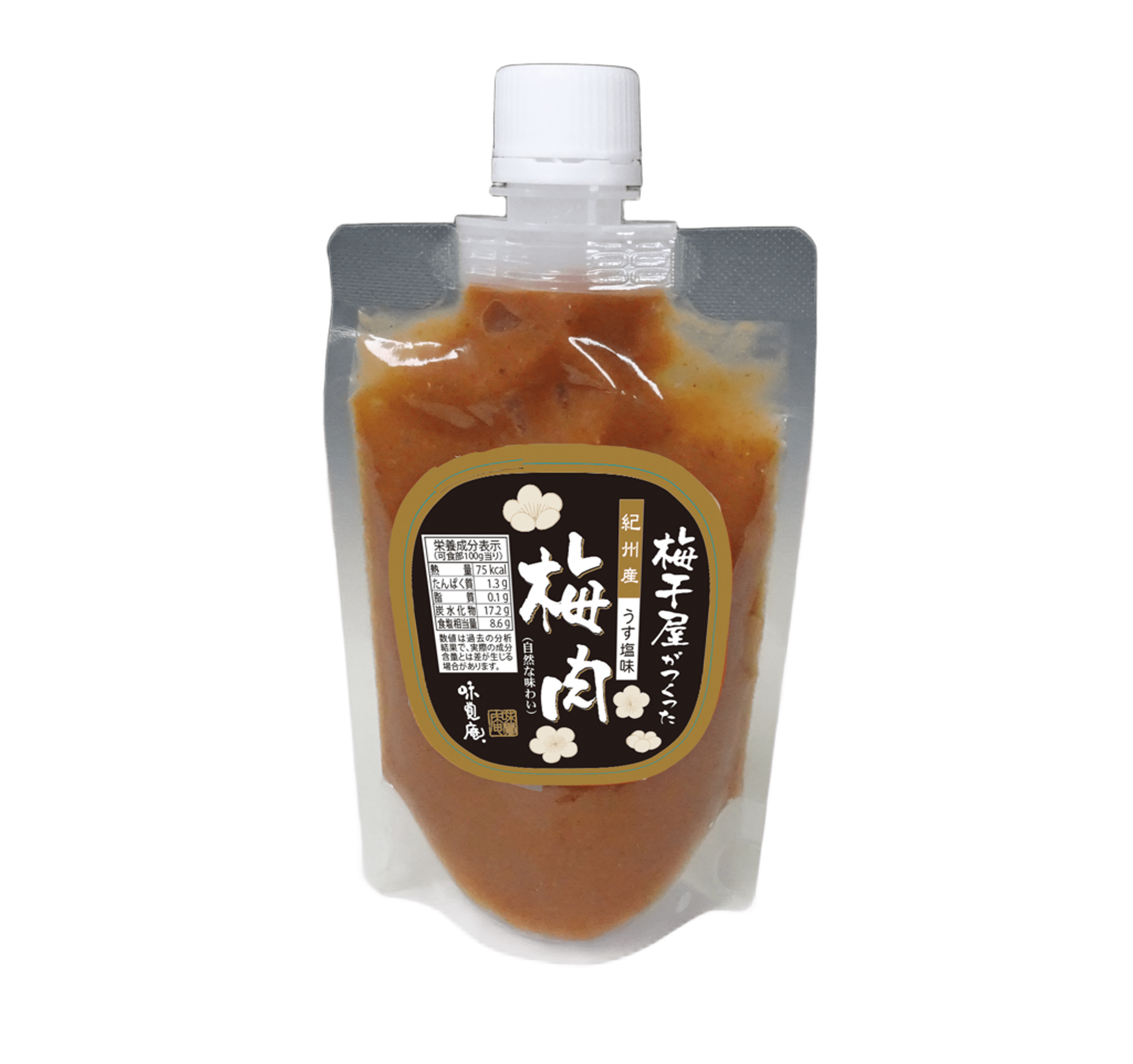 紀州産うす塩味白梅肉 スタンドパウチ 150g